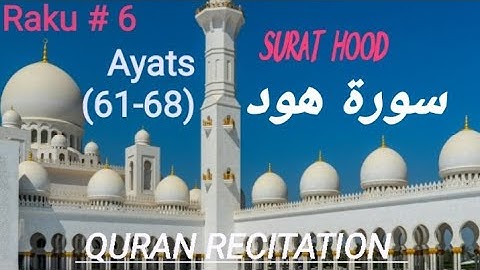 011-Surah Hood |سورة هُودٖ | Raku # 6 | Tilawat | Quran | Translation