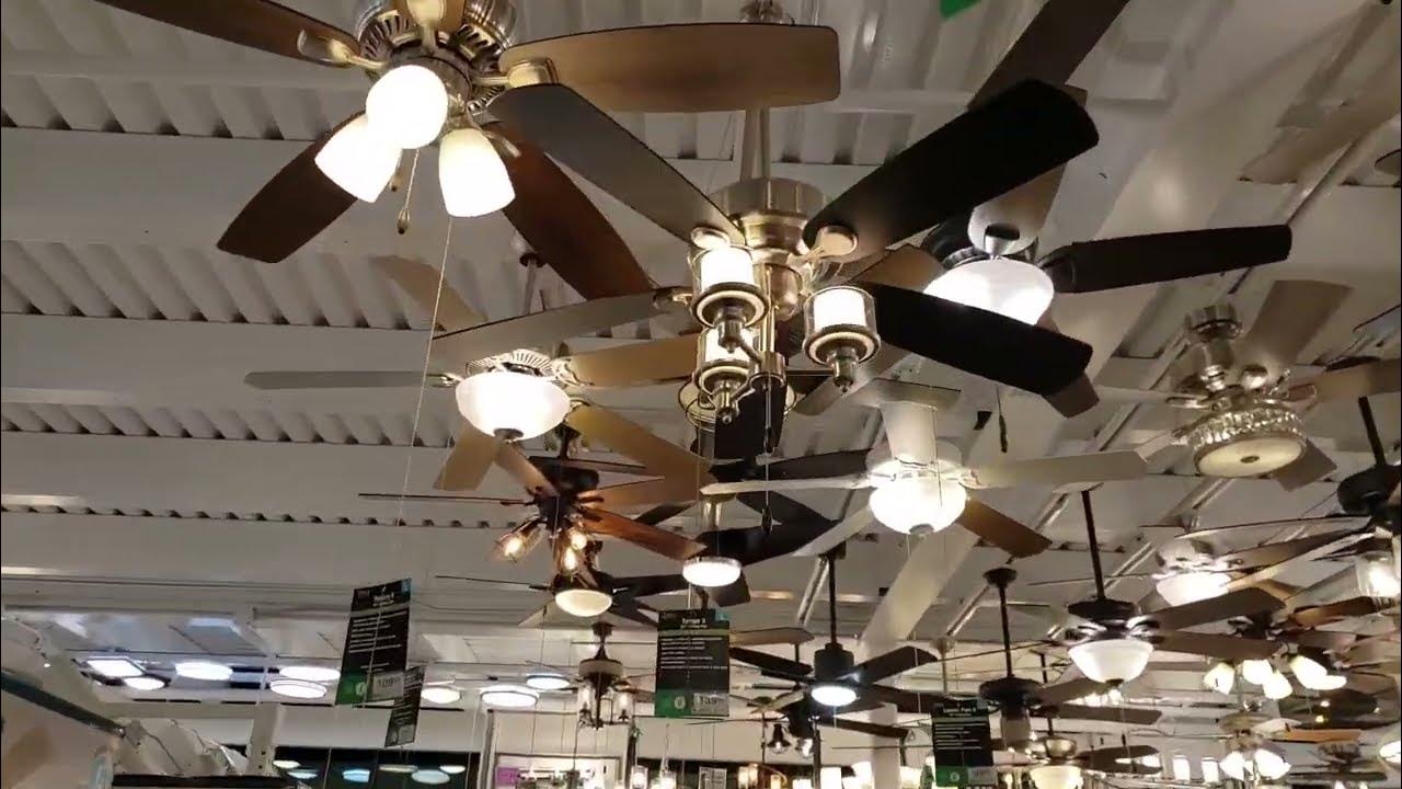 Video Tour of Menards Ceiling Fan Department 2023, including Showroom