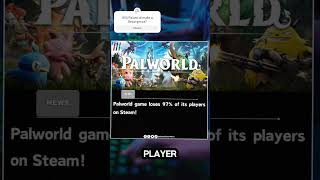 Palworld has had a drastic decline in player count. Will it make a Resurgence? #gaming #gamingnews