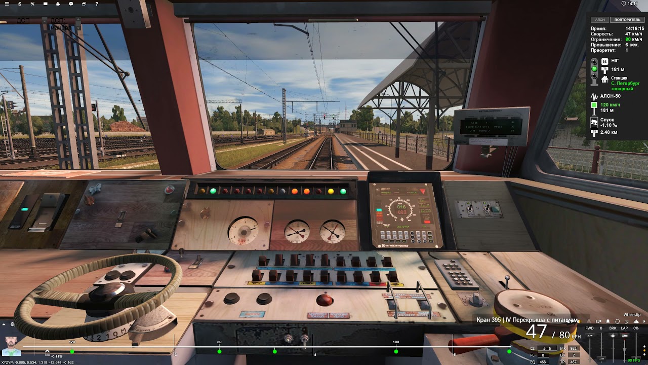 Trainz 2019: ЭТ2М-041, поезд №6721/6722 Московский вокзал – Невдубстрой