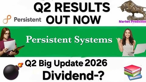 Persistent q2 results 2026 | Persistent share latest news | Persistent stock analysis #q2results2026