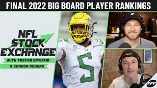 Final 2022 Big Board Player Rankings | NFL Stock Exchange | PFF