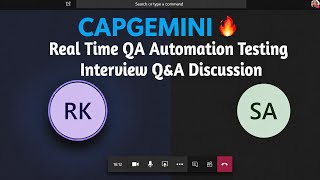 Capgemini🔥 Latest QA Automation Testing Interview Q&A #automationtesting #softwaretesting #testing 
