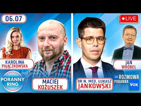 🔴 PORANNY RING 7:30 - MACIEJ KOŻUSZEK, DR N MED. ŁUKASZ JANKOWSKI