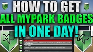 NBA 2K17 - HOW TO GET ALL 9 PARK BADGES IN ONE DAY - SUPER FAST AND EASY TUTORIAL