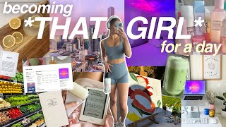 living like THAT GIRL for an ENTIRE day 🎀🎧 (workouts, matcha, journaling, routines, etc!)
