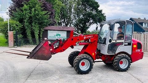 WEIDEMAN 1706 4WD LOADING SHOVEL C/W BUCKET & TINES