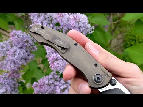 CKF & MARFIONE SOKOSHA COLLAB KNIFE DUOTONE M390 TI CF ZIRC TIMASCUS