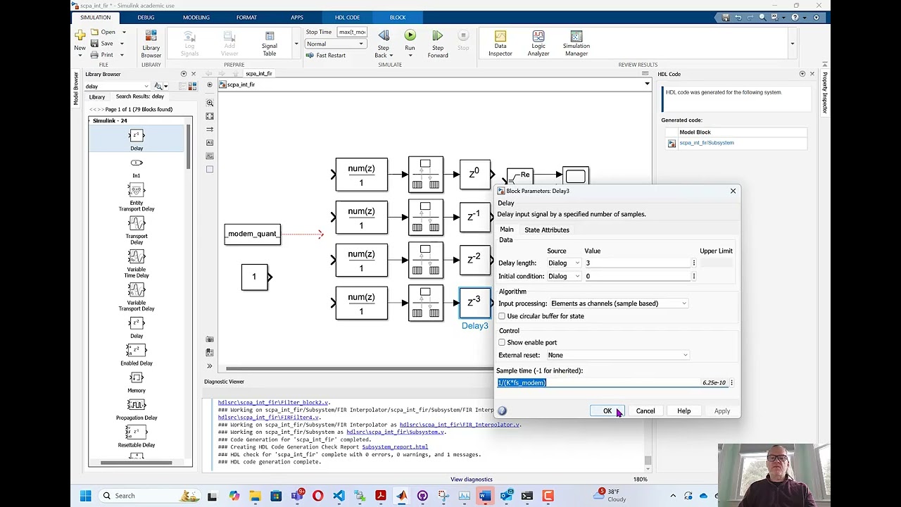 Simulink Polyphase FIR Interpolation