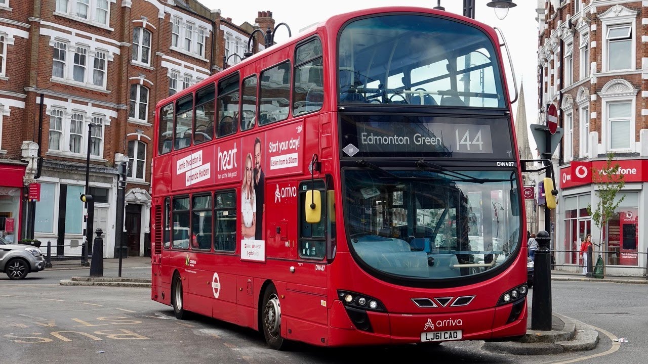London Bus Route 144 - Edmonton Green to Muswell Hill - CC/Subtitles