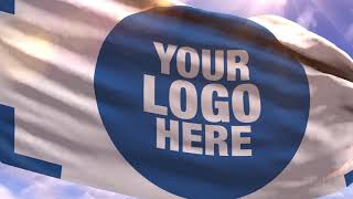 Your Logo Here: Flag Wave Template