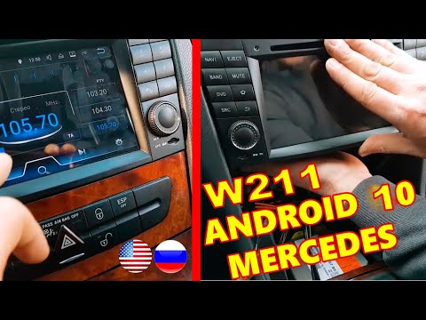 Complete Installation Android 10 Radio DVD (COMAND) CANBUS & Decoder on Mercedes W211, W219, W209