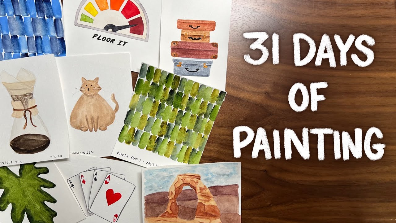 Painting Every Day for 31 Days! | World Watercolor Month Art Challenge ...