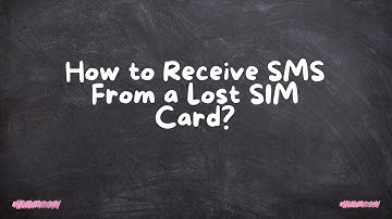 How to Receive SMS From a Lost SIM Card?