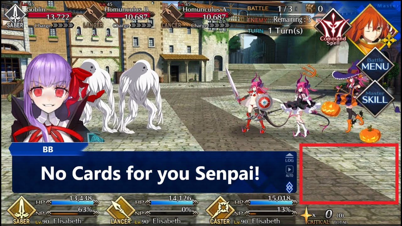 Can you finish a battle in Fate/Grand Order with no access to command ...