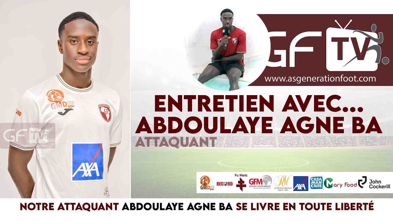 Notre attaquant Abdoulaye Agne BA se livre en toute liberté
