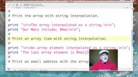 Perl: Interpolating Arrays as Strings
