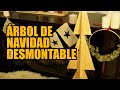 🎄🎄Cómo hacer ÁRBOL de NAVIDAD de MADERA. ¡¡El más fácil de guardar!! DESMONTABLE