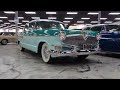 1956 hudson hornet v8 hollywood in two tone green  engine sound on my car story with lou costabile