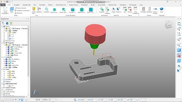 Autodesk Powermill Exercise 6 of 7 - L Bracket Machining (Drilling)
