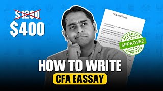 How To Write CFA Essay | Complete Guide with Sample Essay | 2025