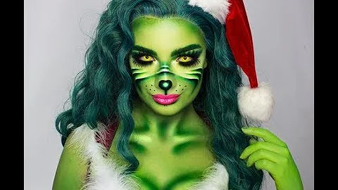 The Grinch Makeup & Face Painting Tutorial by Tiff...