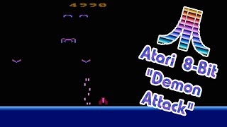 Atari 8-Bit Game Play, Demon Attack