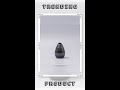 Vase Pinecone 10H Black Wave Design