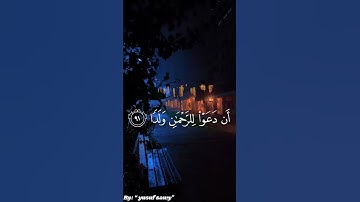 ماتيسر من سورة مريم الشيخ أحمد النفيس