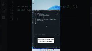 YouTube Title: Python List Comprehension in 10 Seconds | Python Tutorial #16 #Python #Py #tabpy #ge