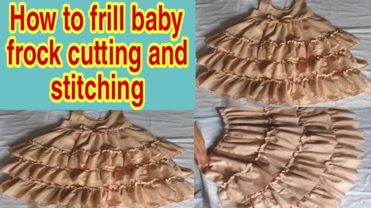One Piece Umbrella Cut Baby Frock Cutting and Stitching - YouTube