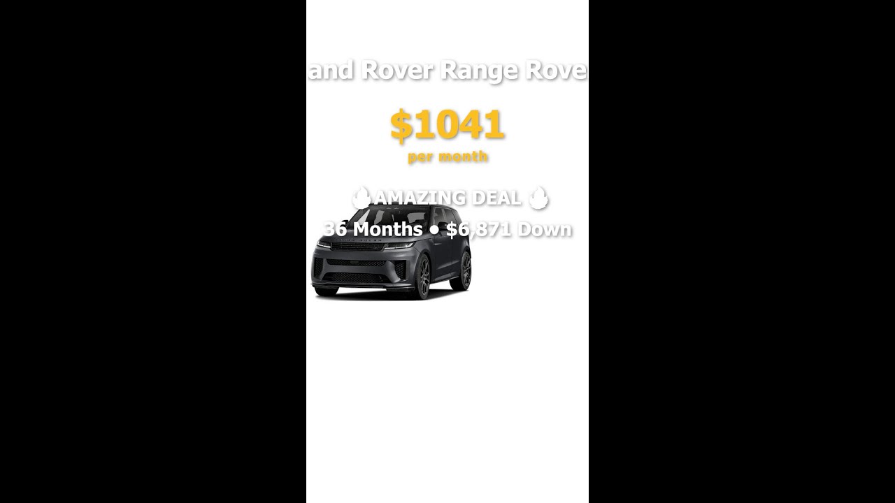 2025 Land Rover Range Rover Sport - Only $1041/month! 