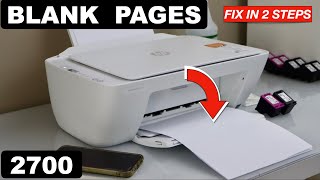 HP DeskJet 2700 Printing Blank Pages  Fix In 2 Easy Steps !