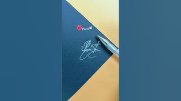 Flower Signature 🌺 | Farri Signature 🕊️ | #shorts