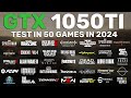 Gtx 1050 ti in 2024  test in 50 games  fsr 2  fsr 3 fg offon