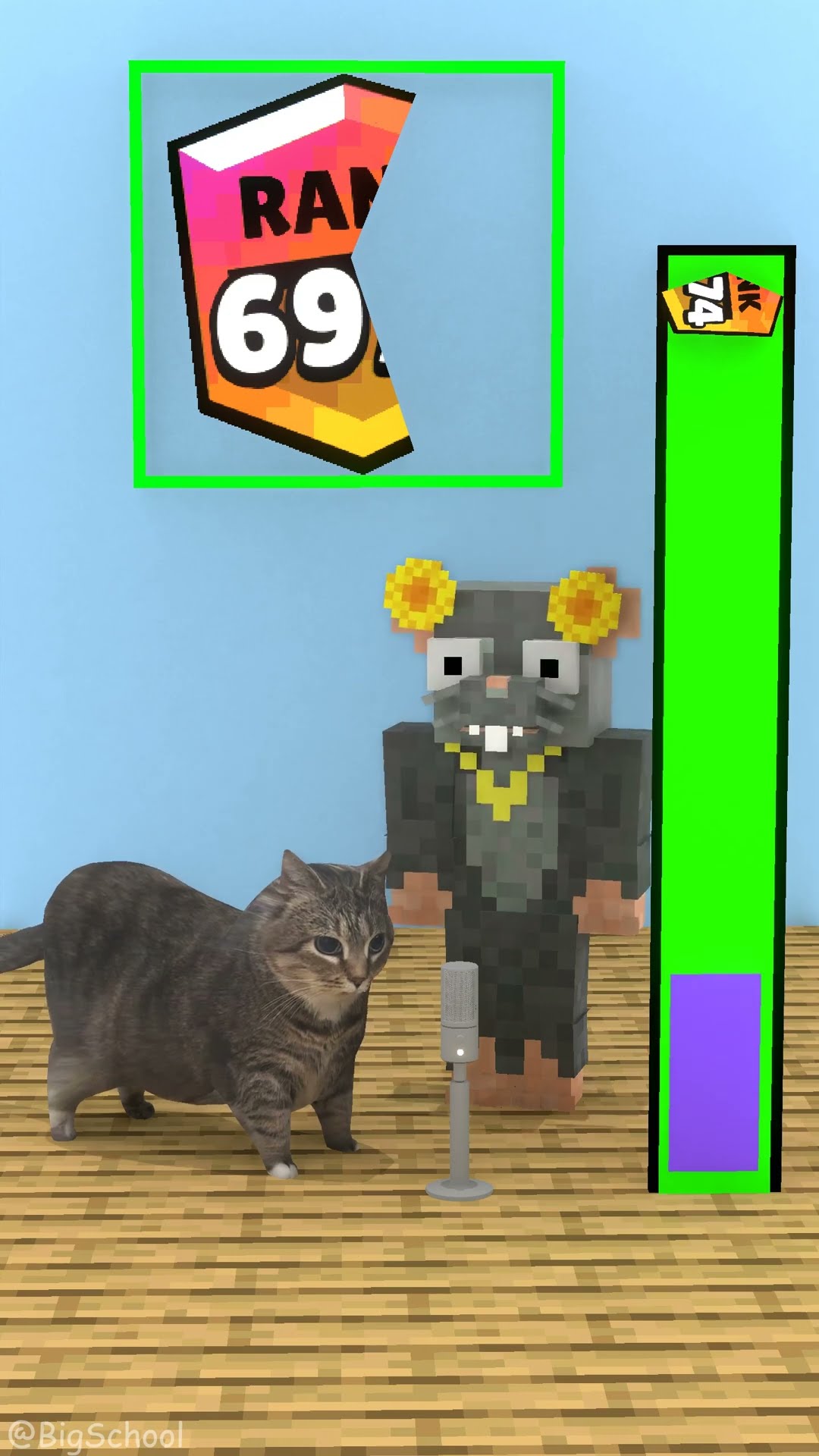 The singing challenge to level up rank 6974 with The Cat ??