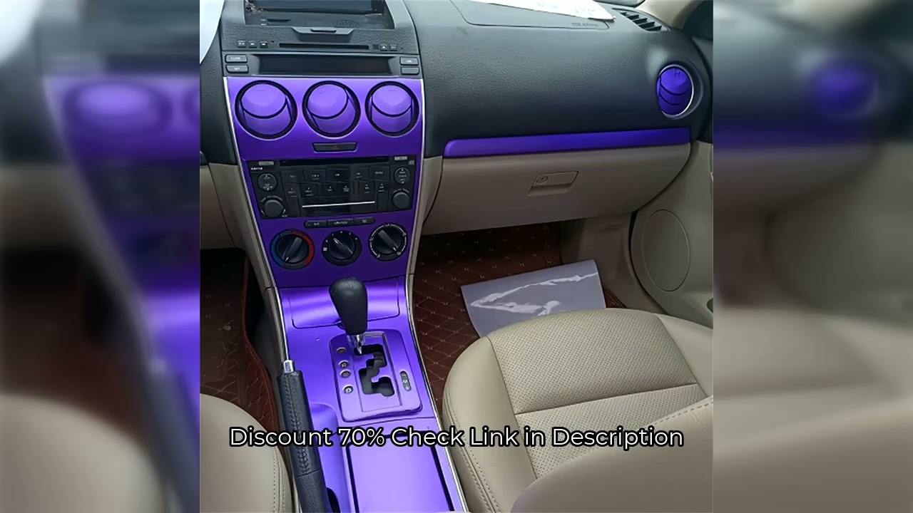 For Mazda 6 (GG) 2006-2015 Interior Central Control Panel Door Handle Carbon Fiber Stickers Decals C