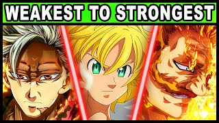 All 7 Sins RANKED from Weakest to Strongest! (Updated) | Seven Deadly Sins / Nanatsu no Taizai