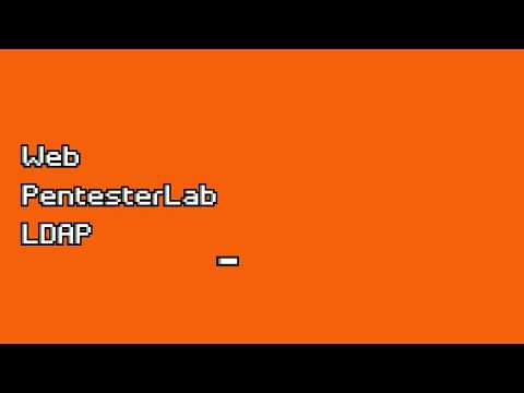 Web PentesterLab LDAP