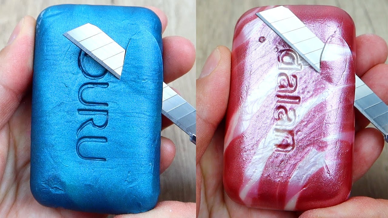 Relaxing Soap Cutting ASMR. Satisfying Soap and lipstick cutting. Corte de jabón - 969