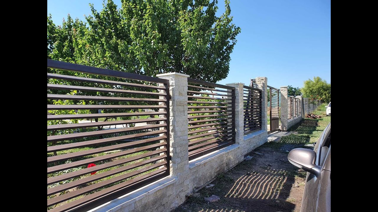 Poarta autoportanta + panouri tip jaluzea (Constanta)