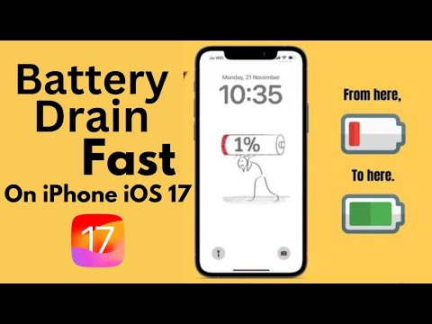 How to Fix Battery Draining issue On iPhone iOS 17 Beta 5 2023 - YouTube