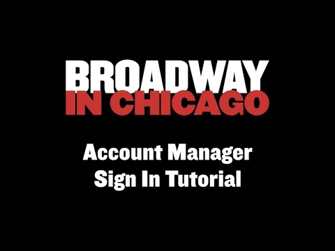 Account Manager Sign In Tutorial