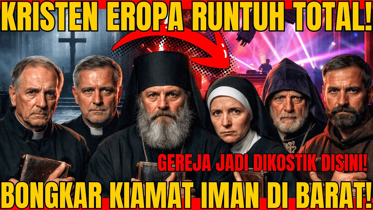 RUNTUHNYA KRISTEN DI EROPA! ALTAR JADI BAR, SALIB KALAH DISKOTIK—BONGKAR KIAMAT IMAN BARAT