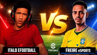 PARTIDA CONTRA @italoefootballives ELE NÃO ENTENDEU LEGAL 😂 NO EFOOTBALL 26 MOBILE