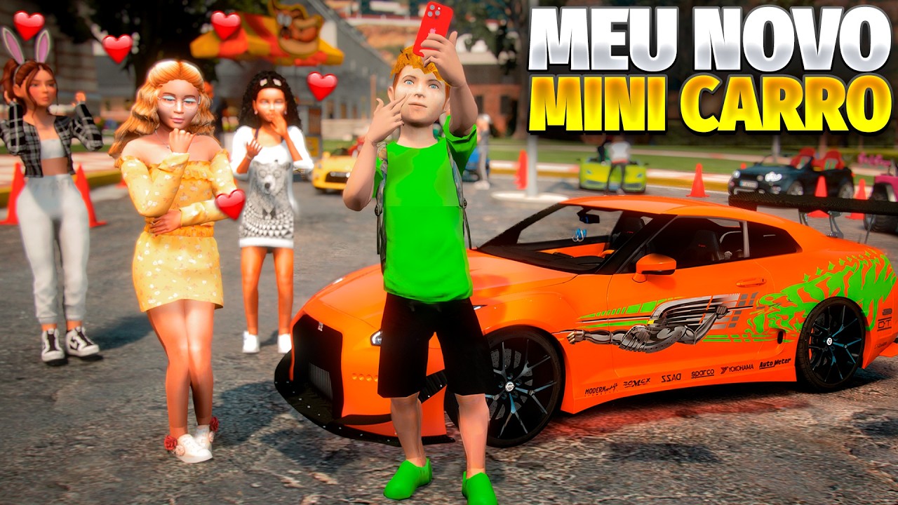 ALISSINHO COMPROU UM MINI SKYLINE GTR R35 PRA IMPRESSIONAR A GAROTA POPULAR DA ESCOLA!🤑🚗 (GTA 5)