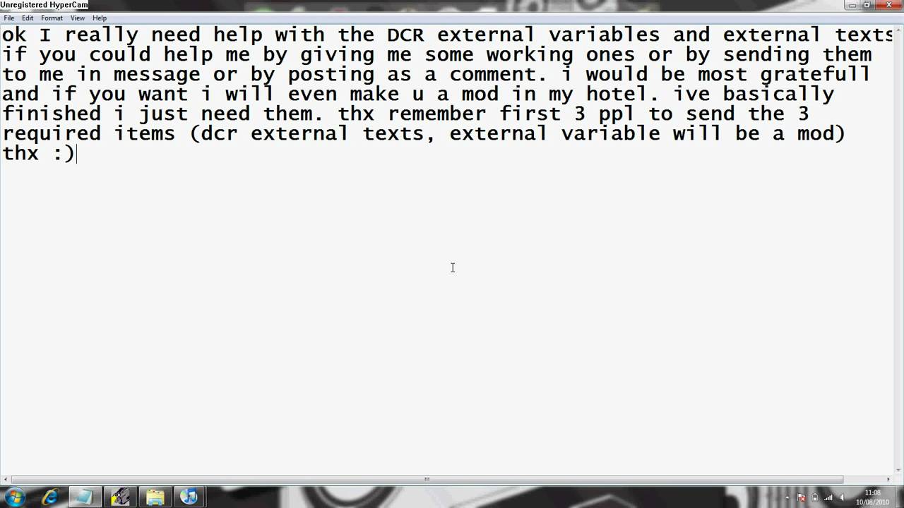 Habbo retro Dcr Help!!!!