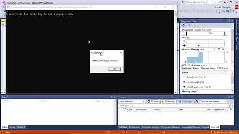 VB Console and C# Console Message Box Window
