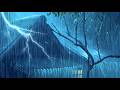 Sleep Instantly in 3 Minutes with Heavy Rain &amp; Thunder on an Ancient House at Night