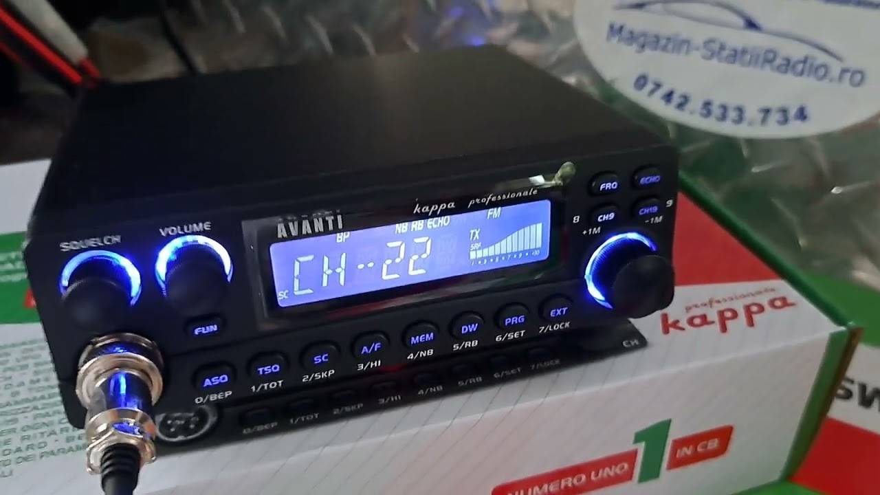 Statie Radio CB Avanti KAPPA 2023 PRO -Proba statie by Magazin Statii Radio